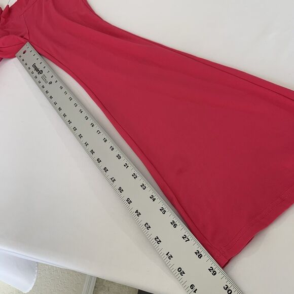 SHEIN Pant Women XS Pink Wide Leg Flare Pull On Stretch High Waist Casual Lounge - Picture 7 of 9